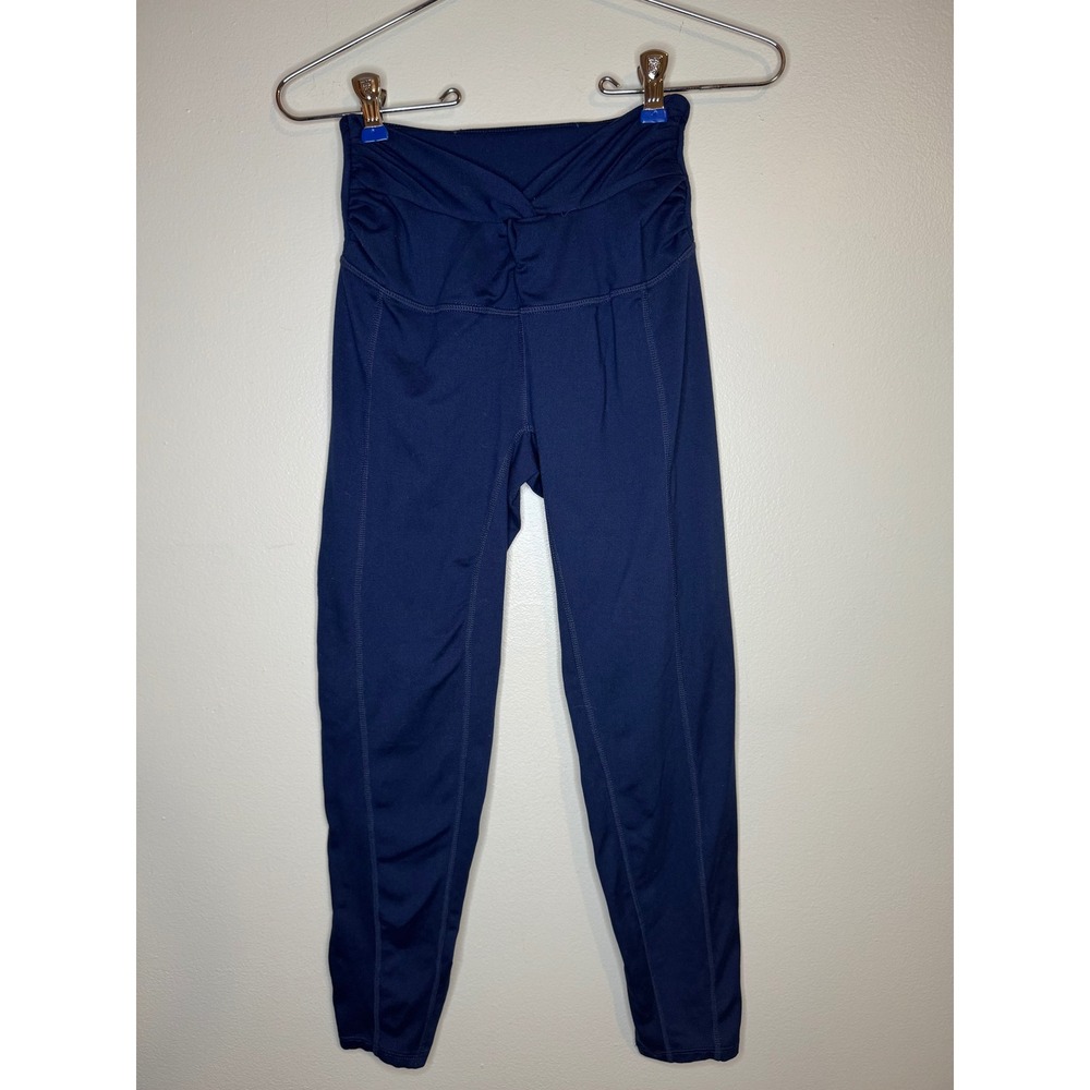 FP Movement High Rise‎ Leggings Navy Ruched Waist XS